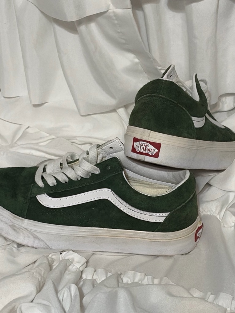 Vans Green Suede Low size 5.5w